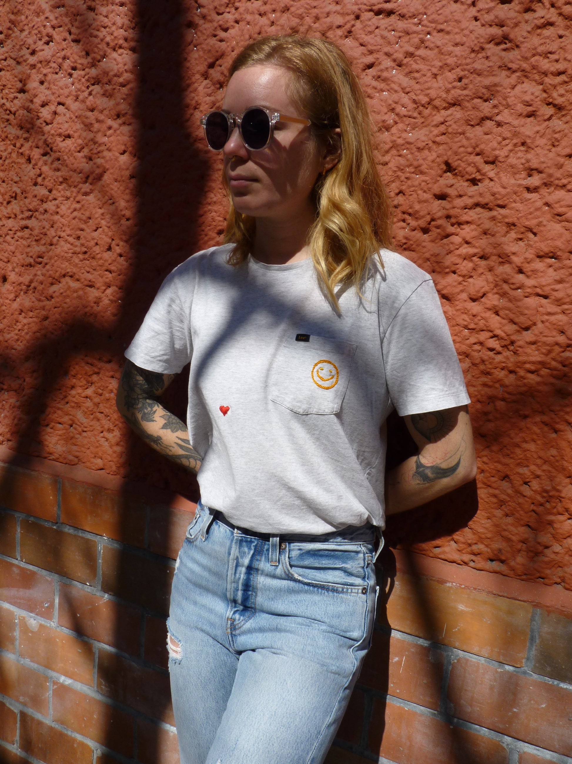Hand embroidered Levis 501 'S'