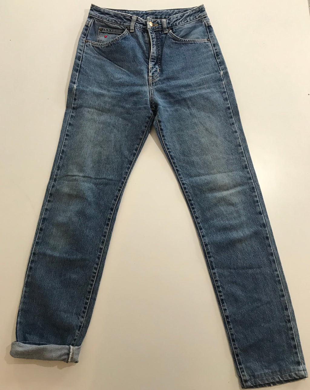 EDWIN London High Rise Slim with hand embroidery