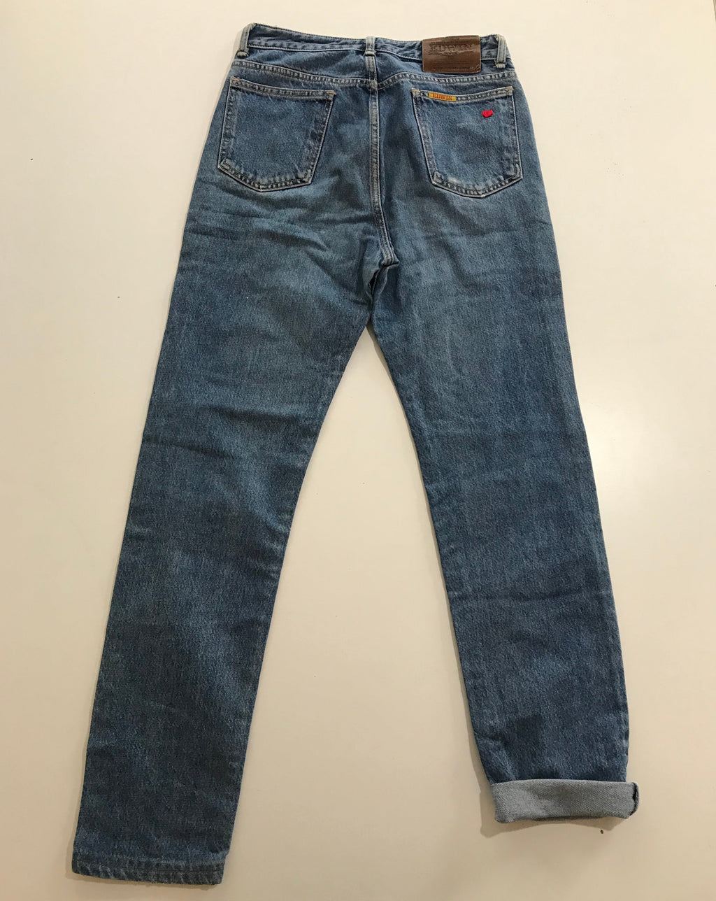 EDWIN London High Rise Slim with hand embroidery