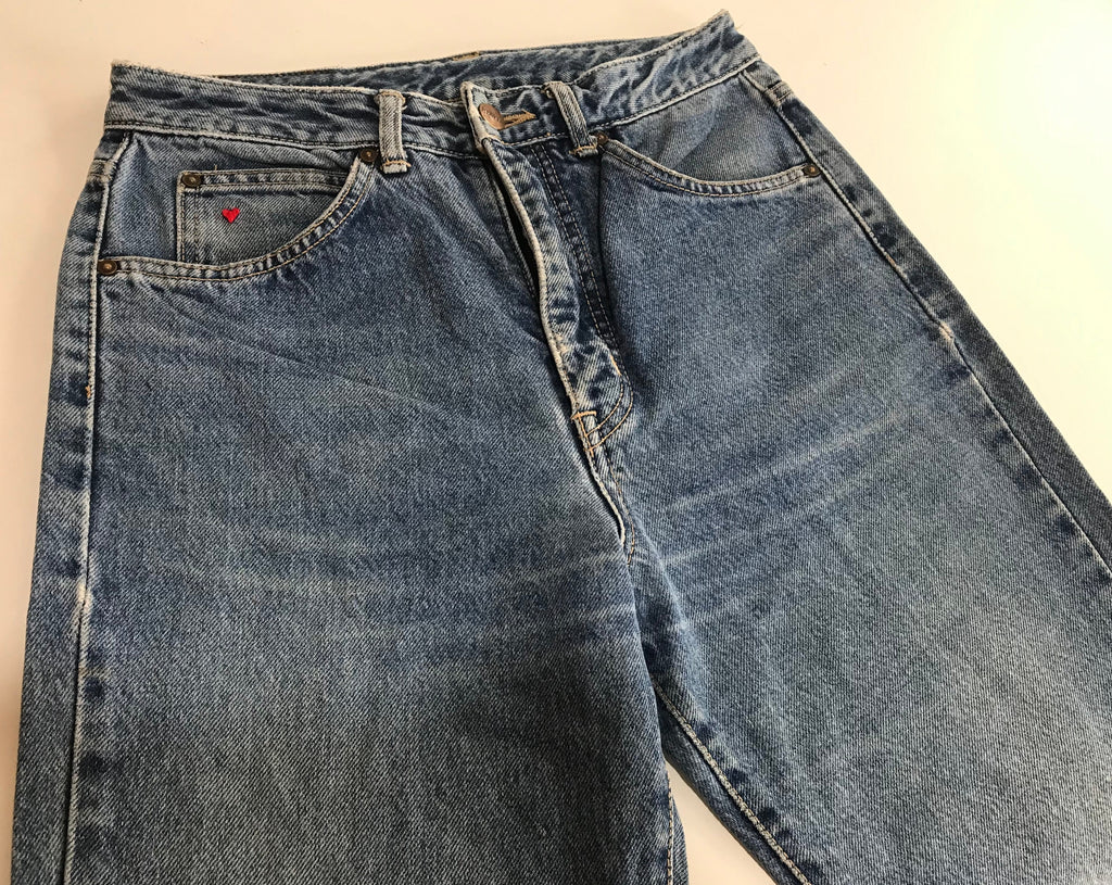 EDWIN London High Rise Slim with hand embroidery